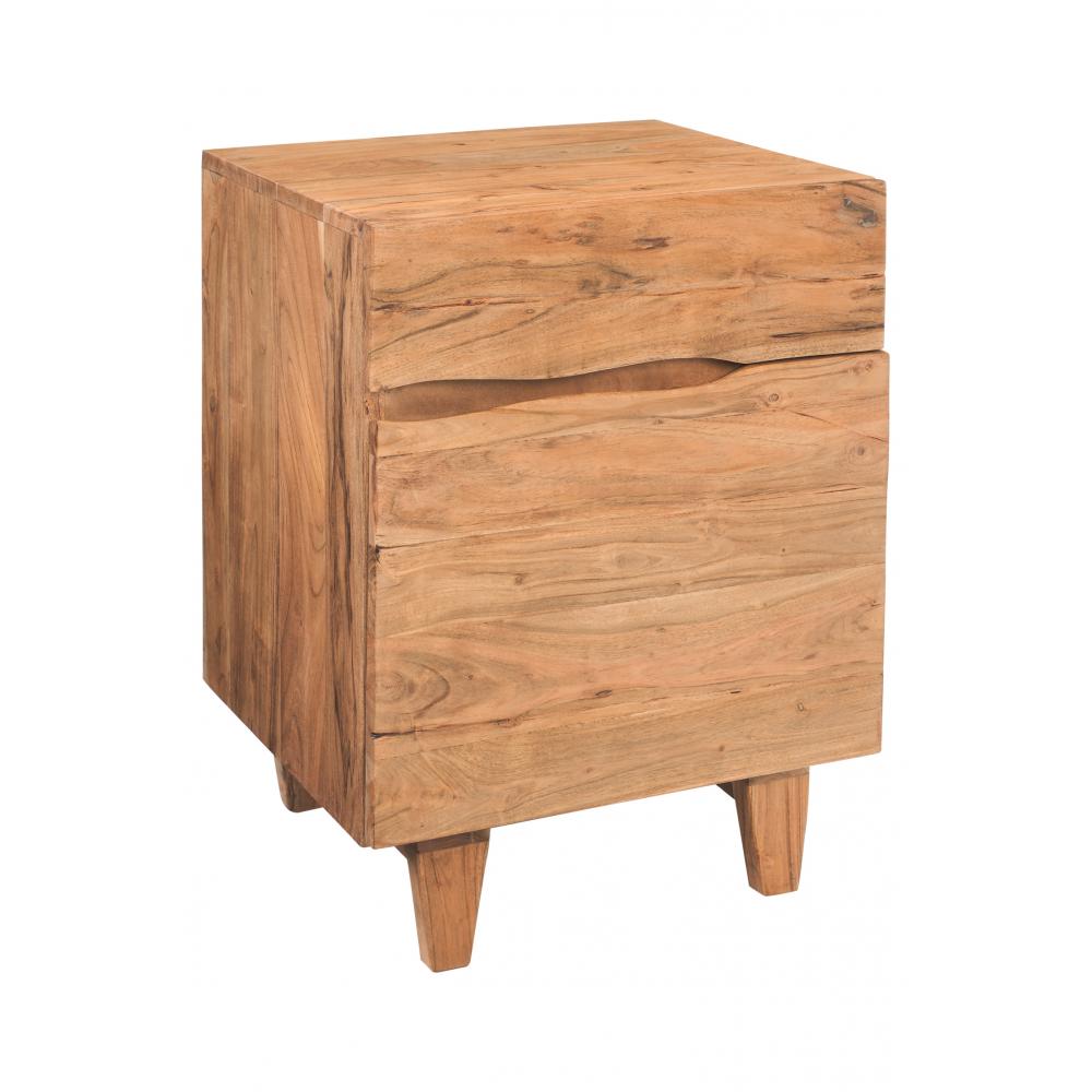 nocny stolik akacie drevo nabytok vynimocny predny panel zasuvky rustikalny vintage vidiecky styl farmhouse spalna nabytok lameridiana dizajn interierov.jpg